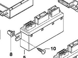 BMW 5-Serie E39 BMW 5 E39 Door central lock control unit/module