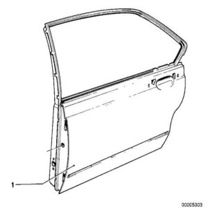 BMW 7-Serie E23 Achterdeur links