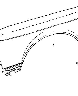 BMW 7-Serie E23 Zijpaneel voor links