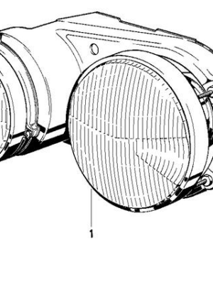 BMW 7-Serie E23 Dubbele schijnwerper verstelbaar links